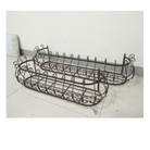 Set of 2, Wall/Window Pot Planters, Box Basket - Wrought Iron