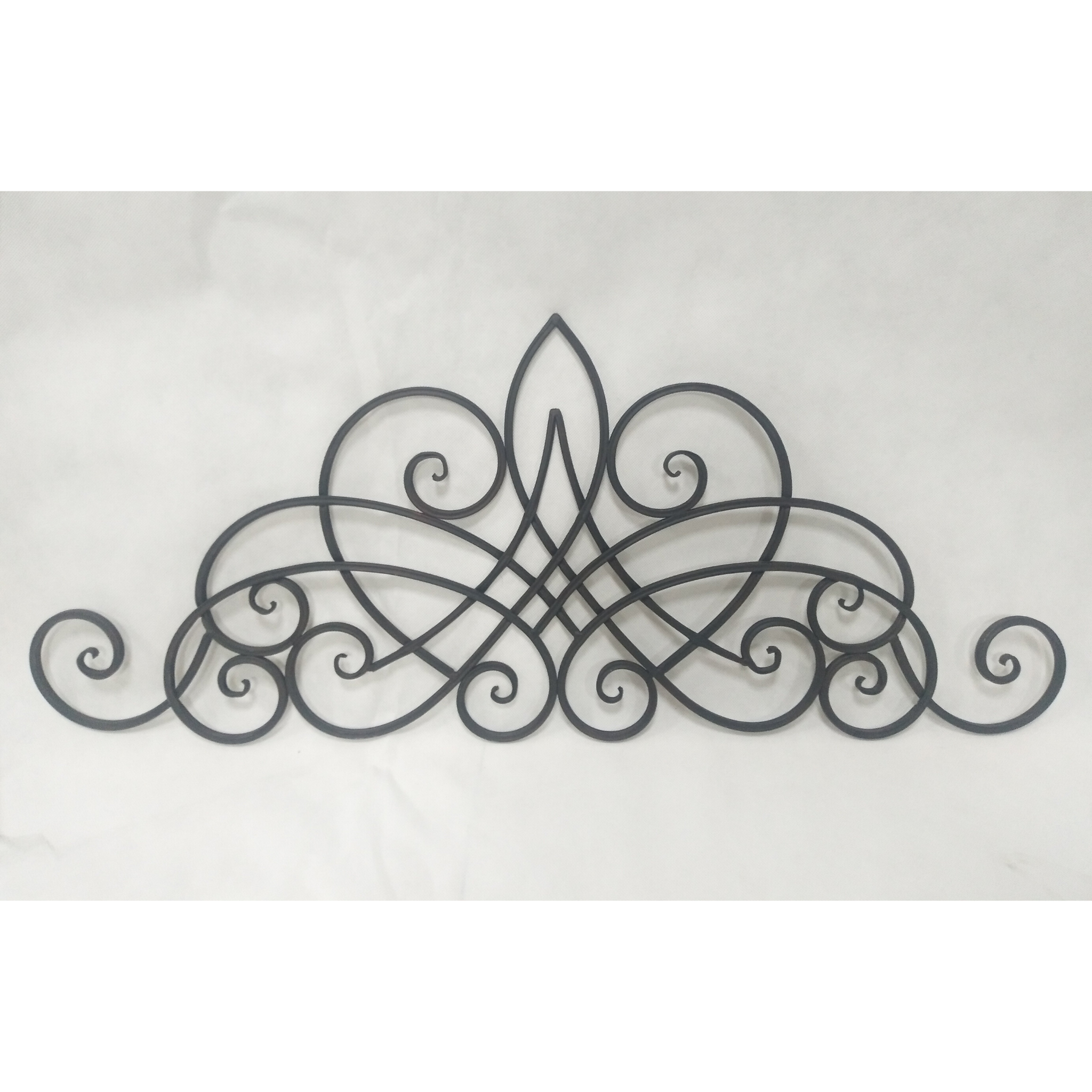 Metal Abstract Wall Decor - Decorative Antique Dark Brown