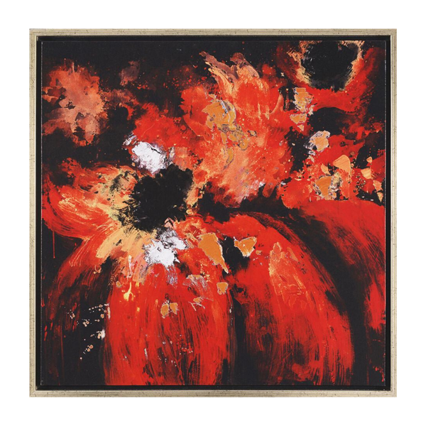 Painting Lava Bouquet 2 Framed Print Artwork Stretched Wood Frame