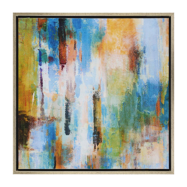 Painting Imagine 1 Framed Print Artwork Stretched Wood Frame