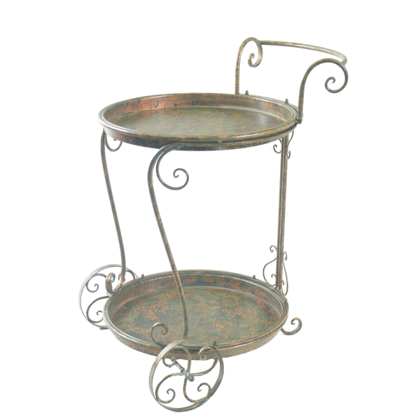 Trolley Drinks | Food Metal in Antique Verdi Bronze