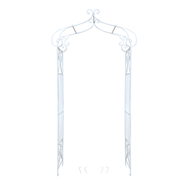 Decorative Metal Arch in Antique Cream