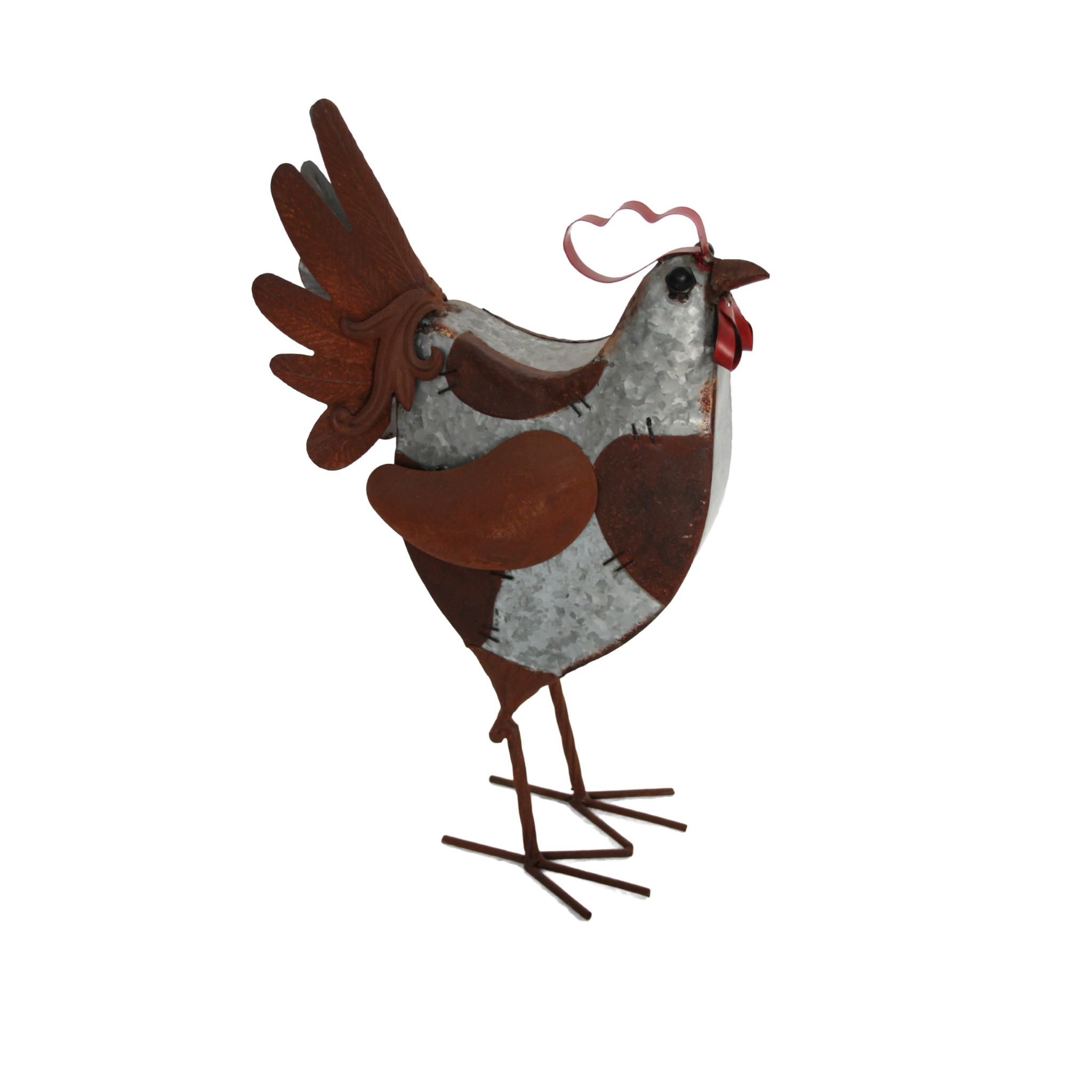 Metal Rooster Art Sculpture