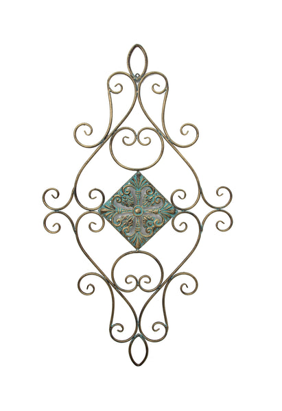 Wall Décor Metal Abstract  - Decorative Antique Verdi Bronze finish