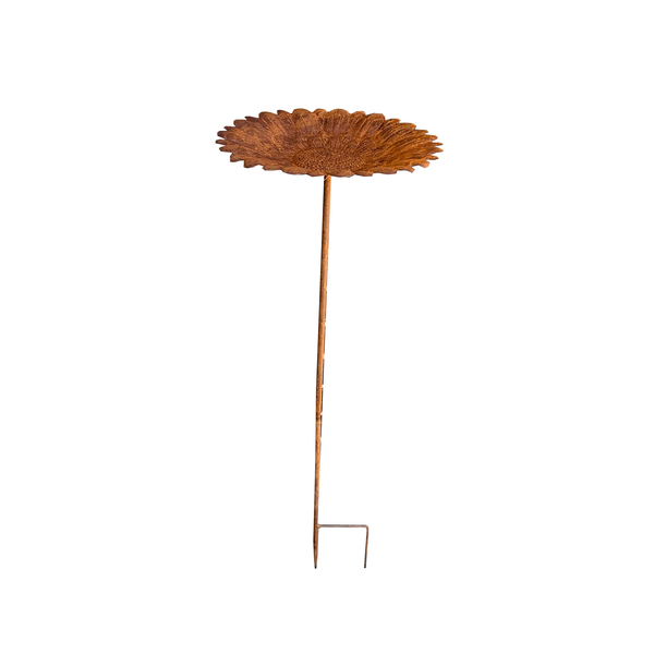 Birdfeeder Sunflower on Stake Rust 30x30x99cms