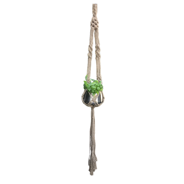 macrame jute hanging pot plant hanger