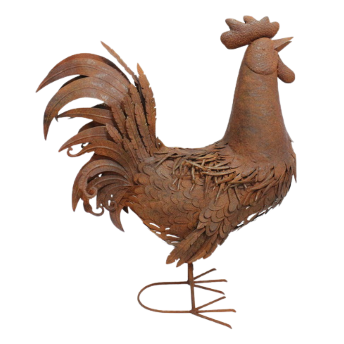 Metal Sculpture - Rooster XXL Rust – The Complete Garden