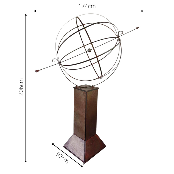 Equatorial Sphere Ornamental Sundial