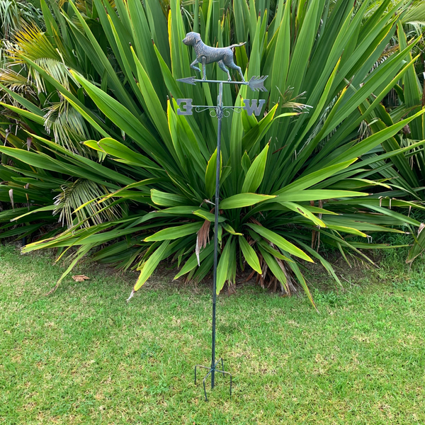 Weathervane Metal Dog 44x41x183 cms