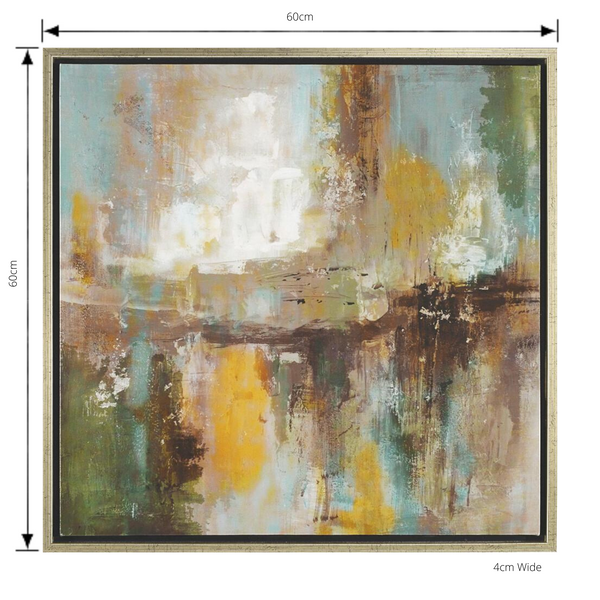 Painting Venice 1 Framed Print Artwork Stretched Wood Frame with dimensions