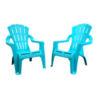 set of 4 aqua adirondack chairs made from pu/plastic
