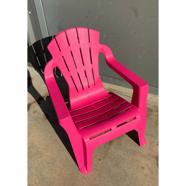Replica adirondack kids chair, made from PU/Plastic in pink
