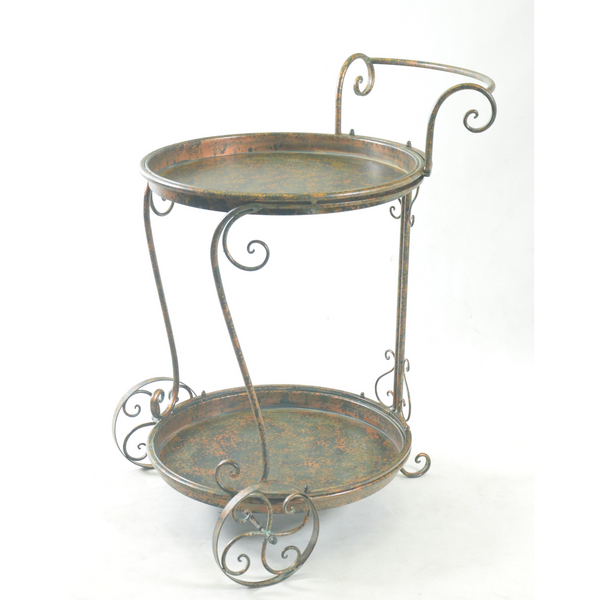 Trolley Drinks | Food Metal in Antique Verdi Bronze