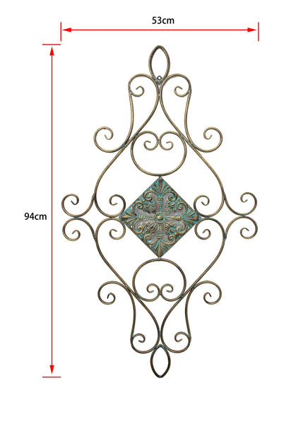 Wall Décor Metal Abstract  - Decorative Antique Verdi Bronze finish