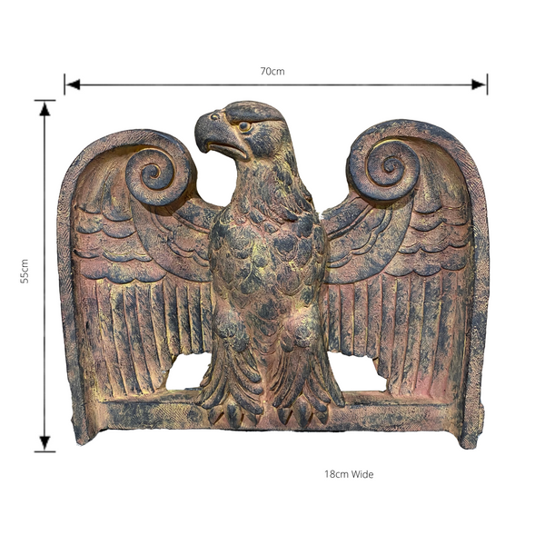 Wall Planter, Statue Eagle with dimensions