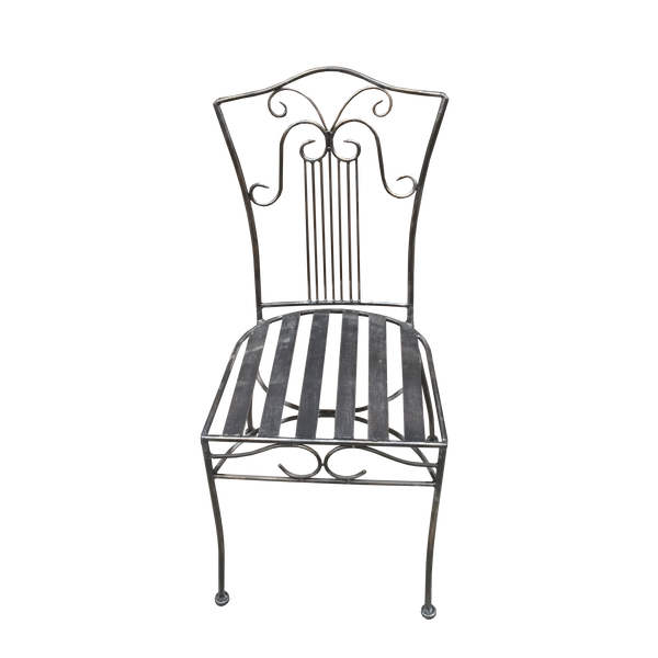 Set of 6 Chair Solid Wrought Iron Standard Sophie Outdoor Weatherproof Garden Dining