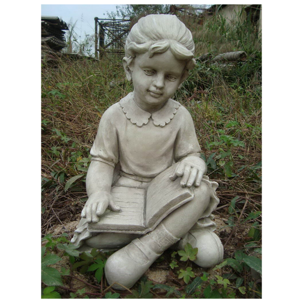 Statue - Girl Reading in the garden 