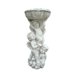 Statue - 3 Angel Cherub Flower Pot, Bird Feeder