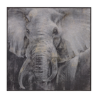Painting Elephant Print Artwork Wood Frame