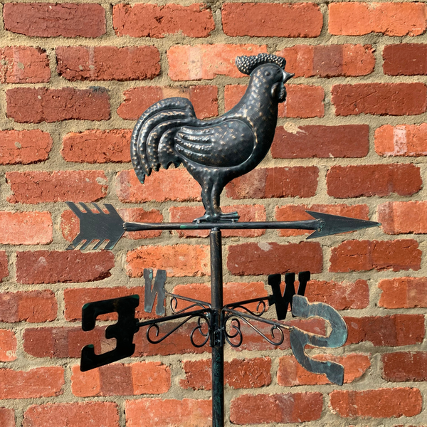 Weathervane Metal Rooster 44x41x183 cms