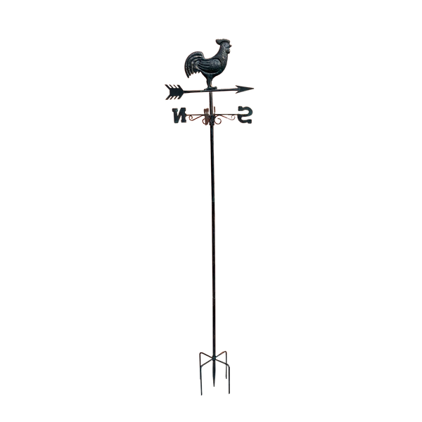 Weathervane Metal Rooster 44x41x183 cms