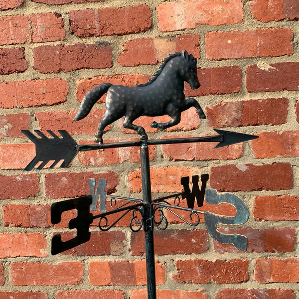 Weathervane Metal Horse 44x41x178 cms