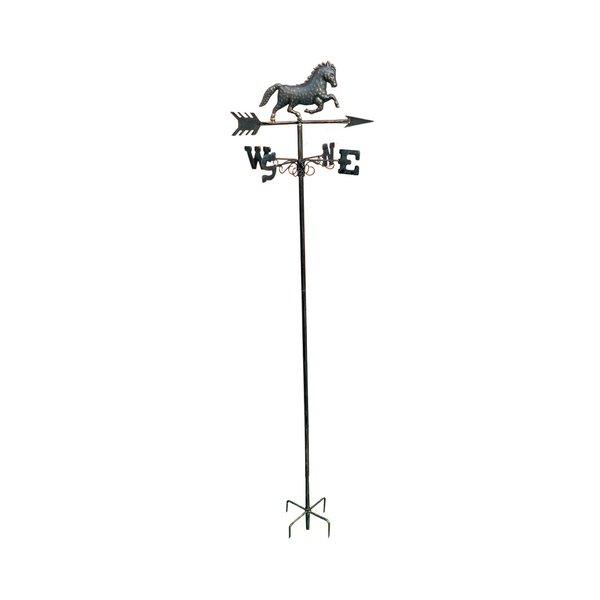 Weathervane Metal Horse 44x41x178 cms