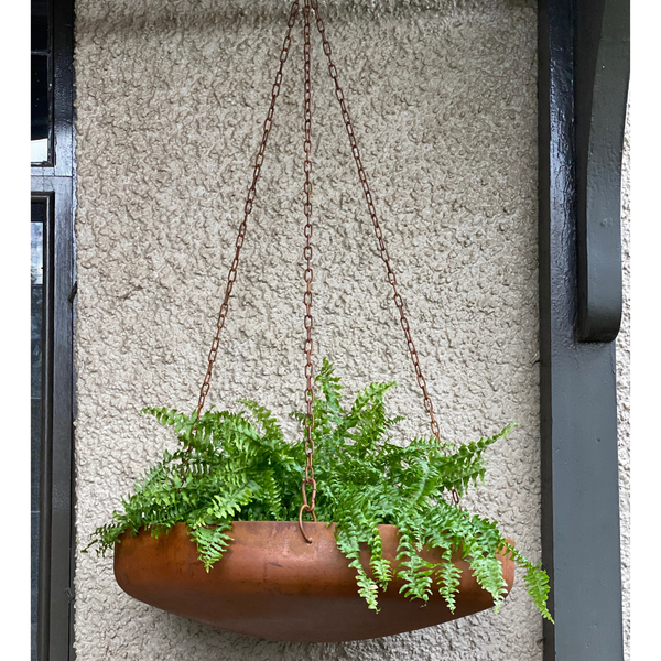 Hanging Planter Bowl Rustic 59.5x59.5x15-113cm 1.5mm thickness bowl