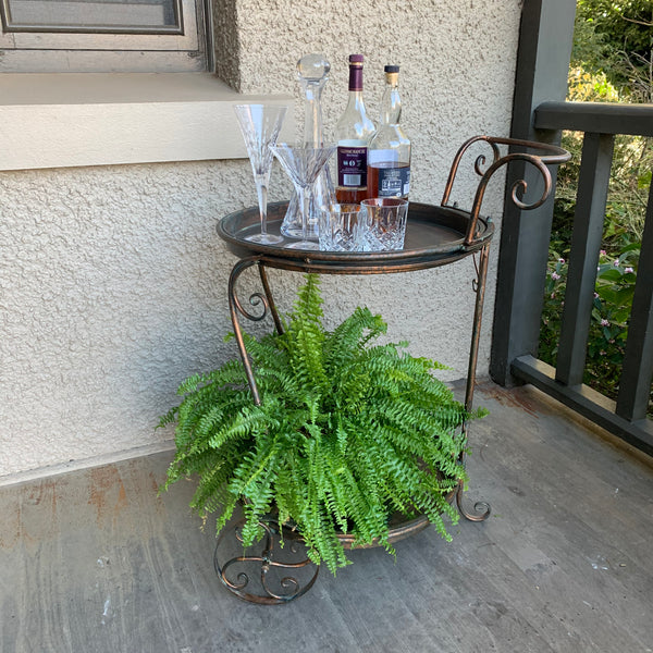 Trolley Drinks | Food Metal in Antique Verdi Bronze