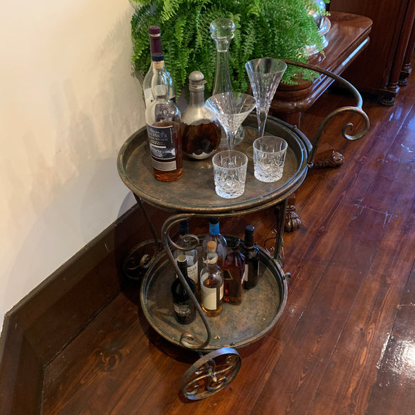 Trolley Drinks | Food Metal in Antique Verdi Bronze