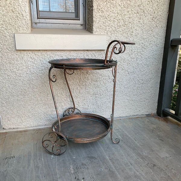 Trolley Drinks | Food Metal in Antique Verdi Bronze